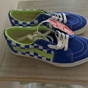 Van’s Sk8 blue/green checkerboard